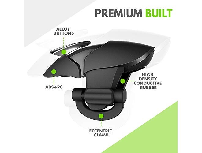 SpinBot Battlemods X1 | زناد ألعاب موبايل للهواتف الذكية | لـ Bgmi/Free Fire Max/Cod Mobile - (أسود) - Image 3