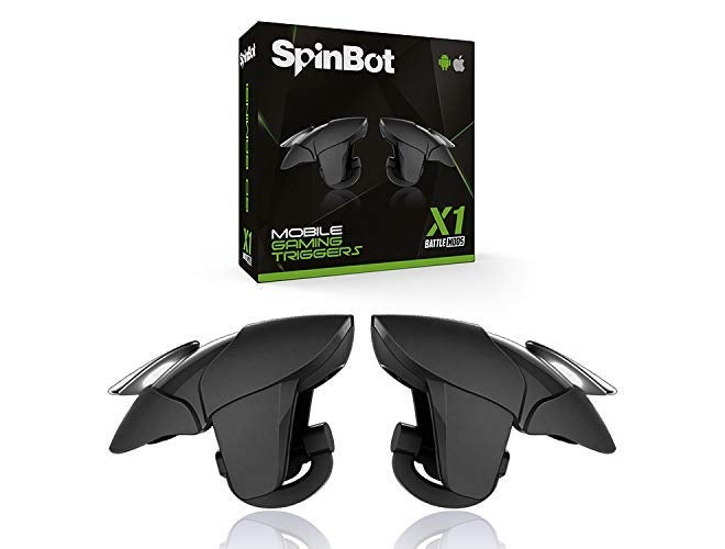 SpinBot Battlemods X1 | زناد ألعاب موبايل للهواتف الذكية | لـ Bgmi/Free Fire Max/Cod Mobile - (أسود) - Image 1
