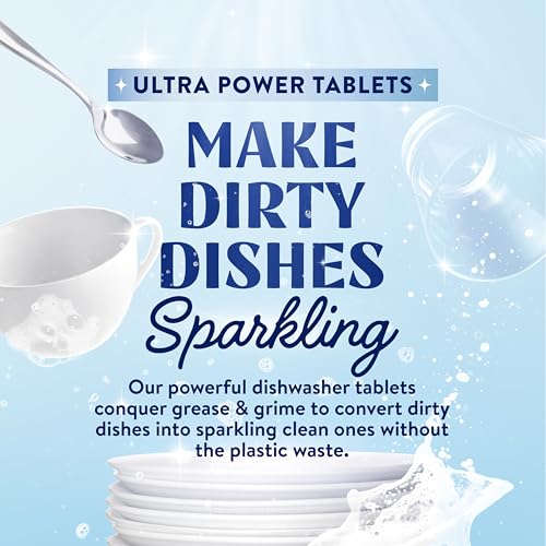 Cleancult Ultra Power Dishwasher Detergent Pods for Sparkling Streak-Free Shine, All-In-One, No Plastic Waste, 32 Count - Image 2