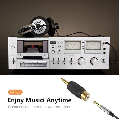 MX 3.5mm Stereo Male to Dual 3.5mm Female Audio Adapter – Gold Plated Jack Splitter Converter for Smartphone, Tablet, Laptop, TV, PC, Speakers & Amplifier (Pack of 1) - Image 3