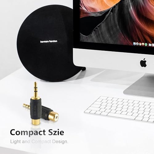 MX 3.5mm Stereo Male to Dual 3.5mm Female Audio Adapter – Gold Plated Jack Splitter Converter for Smartphone, Tablet, Laptop, TV, PC, Speakers & Amplifier (Pack of 1) - Image 5