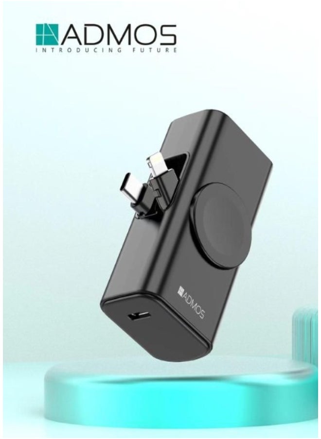 Admos - ADMOS 5000mah Dual Lightning Type-C Power Bank - Image 1
