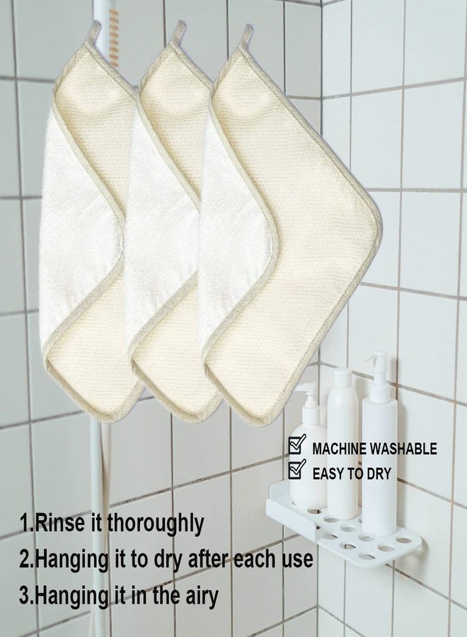 PPHAO BASIC - Large XL Soft Weave Cotton Washcloths - Exfoliating Scrubbers for Face & Body - 6 Pack - Image 5