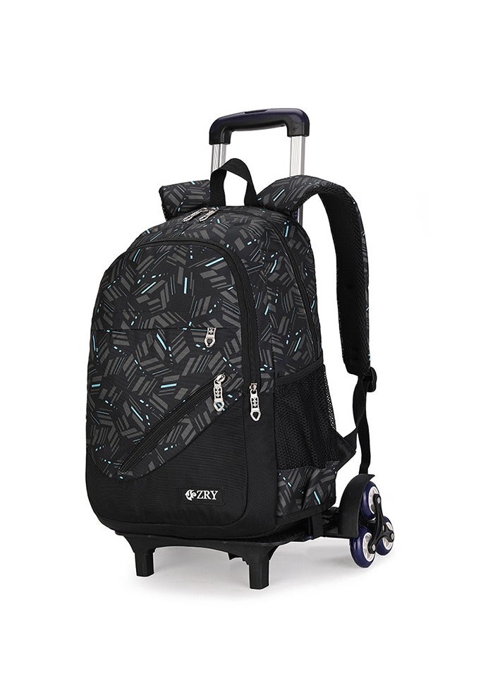 Generic Six wheeled blue stripe hiking backpack  - Image 1
