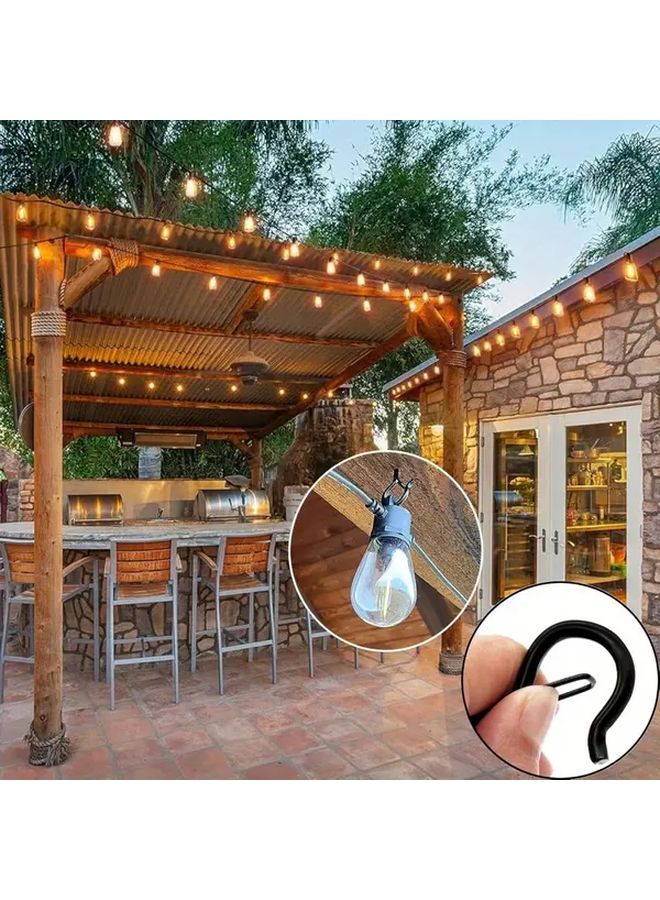 64pcs Ceiling Plant Hanger Hook Tool Outdoor String Lights Basket Rotating Bracket Thickened Anti Fall Safety Buckle - Image 3