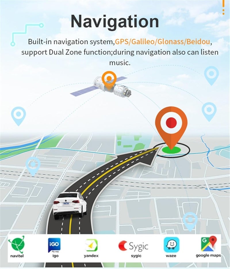 Wivplex مشغل وسائط متعددة مع نظام ملاحة GPS Wivplex DSP 4G Carplay Auto - Image 4