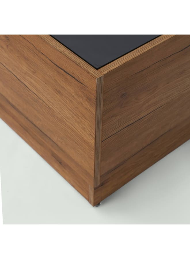 Joints طاولة القهوة بنية Engineered Wood 80x80x40  - Image 3