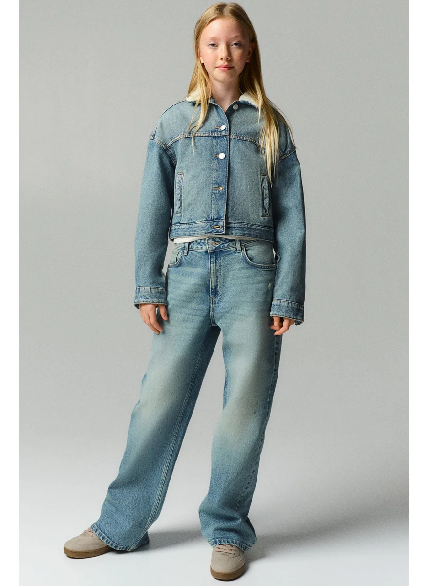 H&M Baggy Fit Bootcut Leg Jeans