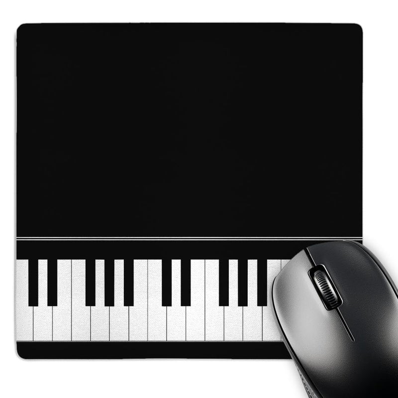3dRose LLC 8 x 8 x 025 Inches Mouse Pad Black Piano Edge Baby Grand Keyboard Music Design for Pianist Musical Player and Musician Gifts mp_112947_1 - Image 2