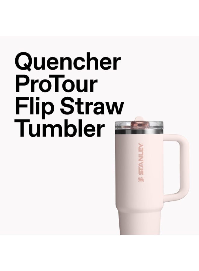 Stanley Quencher ProTour Flip Straw Tumbler, 40 oz, Insulated Stainless Steel, Leakproof Lid, Built-In Straw & Handle - Image 3