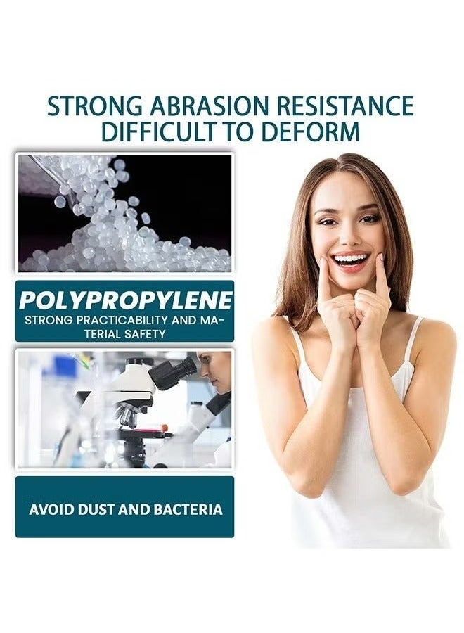 EELHOE 1 Pairs Temporary Teeth Perfect Cover, Cosmetic Veneers Teeth Temporary Dentures, Adjustable Snap On, Moldable False Teeth for Beautiful Smile, Nature and Comfortable, Fit Whitening Flex Denture Cover，Teeth Veneers Whitening Dentures - Image 4