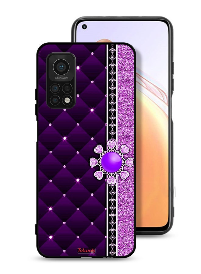 Tolwak Xiaomi Mi 10T Pro 5G Protective Case Cover Glitter Hearts - Image 1