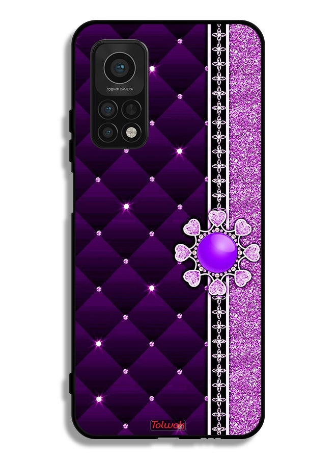 Tolwak Xiaomi Mi 10T Pro 5G Protective Case Cover Glitter Hearts - Image 2