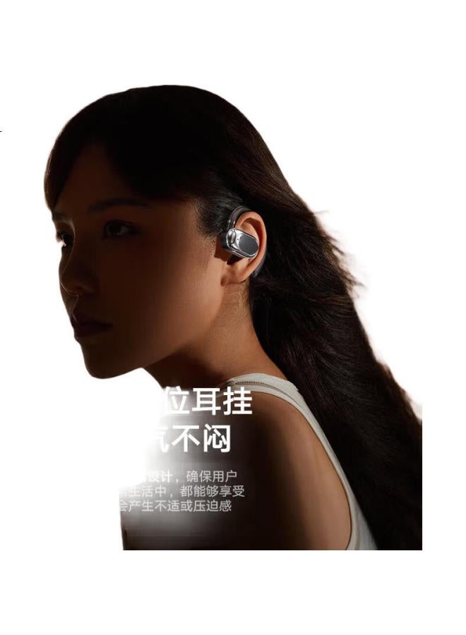 LINGCHEN Bluetooth Earhook Bone Conduction Concept Wireless Open-Ear Sports Running Cycling Long Battery Life Noise Cancelling Ear Clip Suitable For Android Apple J56 - Image 3