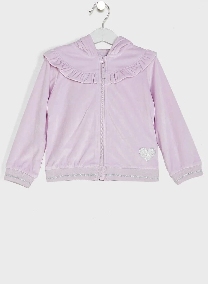 mothercare Kids Heart Print Hooded Tracksuits