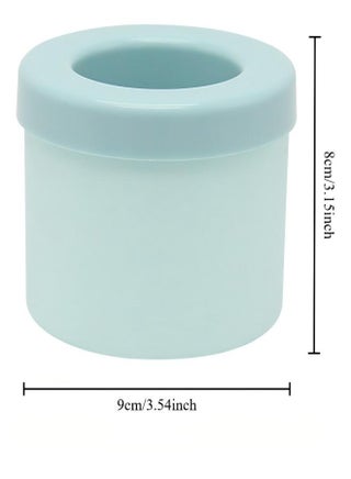 Silicone Mini Cylinder Ice Cube Mold - Make 60 Small Ice Cubes in a Bucket with Lid - Easy-Release Press-Type Ice Cup Mold - view 3