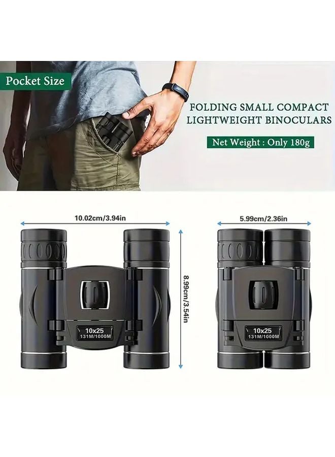 Mini Telescope Long Distance HD Binoculars Lightweight Portable for Camping Hiking Concerts - Image 3