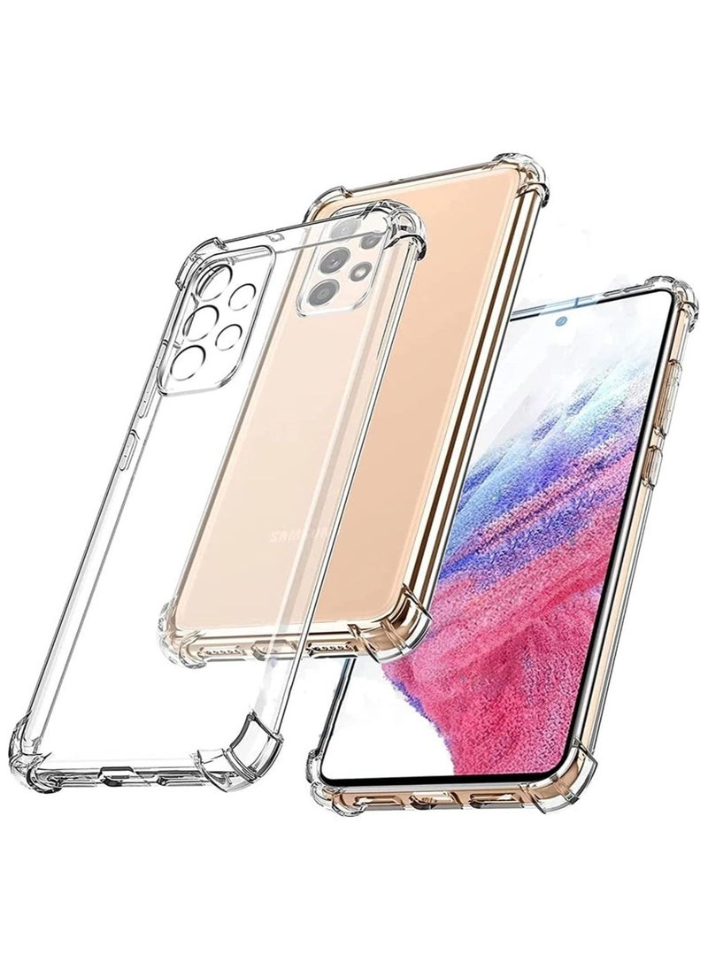 Raxoom Samsung Galaxy A33 5G Clear Cover Case soft TPU Transparent Silicone Gel Back Protective Case shock Absorbent Reinforced Corner - Image 1