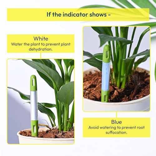 UGAOO Sustee Plant Watermeter with Soil Moisture Sensor - Set of 3 (Green, Small) - Image 5