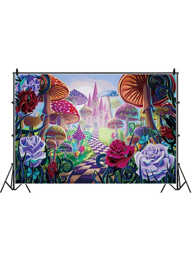 تسوق Renaiss و7X5Ft Magic Mushroom Backdrop Enchanted Forest Cartoon ...