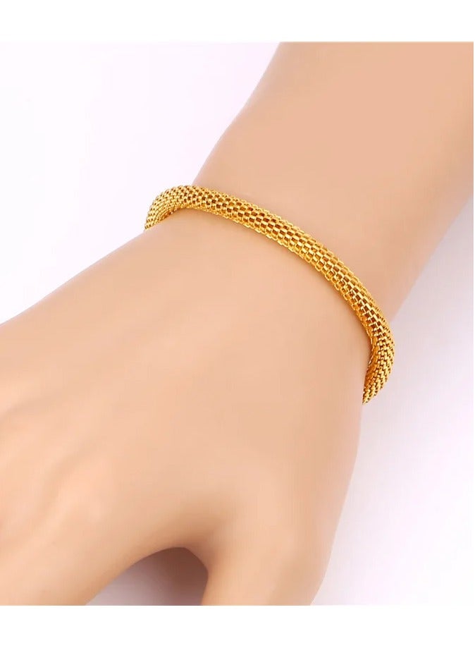 Mesh Chain Gold Color Bracel - Image 1