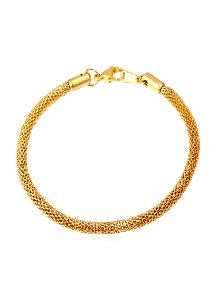 Mesh Chain Gold Color Bracel - Image 2
