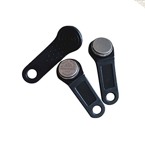 YARONGTECH Ibutton Electronic Key DS1990A-F5 Black Handle Read-only I-Button Non Magnetic TM Card IB Tags (Pack of 100) - Image 3