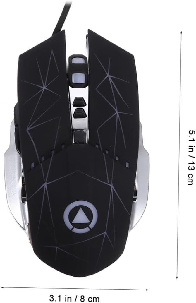 Wired USB Gaming Mechanical Mouse Silent Version LED Backlit Wired Mouse for Gamer PC Laptop Random Color Random Style - Image 2