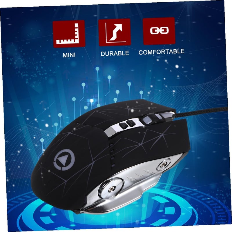Wired USB Gaming Mechanical Mouse Silent Version LED Backlit Wired Mouse for Gamer PC Laptop Random Color Random Style - Image 5