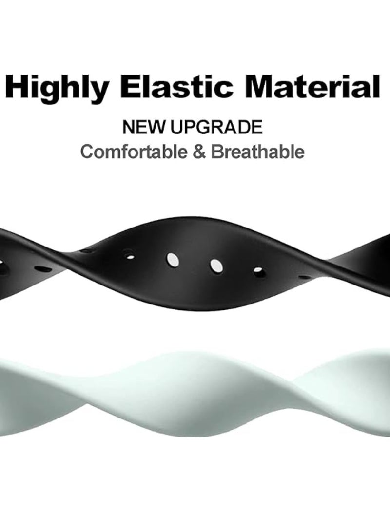 4-piece replacement strap for Xiaomi Watch 8 Soft Sporty Straps  Adjustable Breathable Bands Quick Release - Image 3