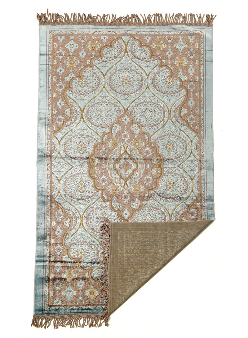 Vitacelli Prayer Mat 614GSM Anti-Slip Velvet Top Islamic Prayer Mat New Design Thick Padded Sajadah Prayer Rug for Men Women Eid Gift Ramadan ( 140cm X 70cm) - Image 2