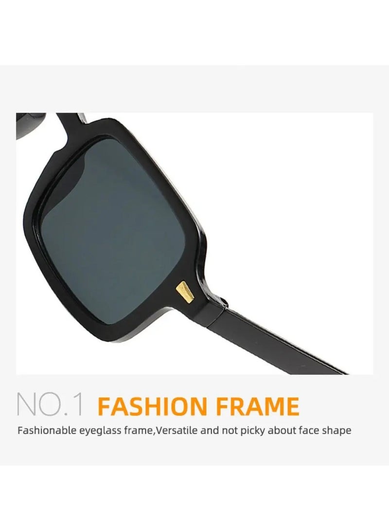 Generic Premium Polarized Sunglasses for Women & Men with Luxury Eyeglass Case - Anti-UV Nylon Lens, Square Frame for Driving/Fishing/Travel, Fashion Unisex Sun Glasses  - Image 2