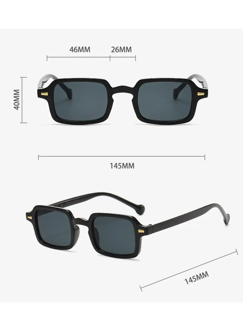 Generic Premium Polarized Sunglasses for Women & Men with Luxury Eyeglass Case - Anti-UV Nylon Lens, Square Frame for Driving/Fishing/Travel, Fashion Unisex Sun Glasses  - Image 3