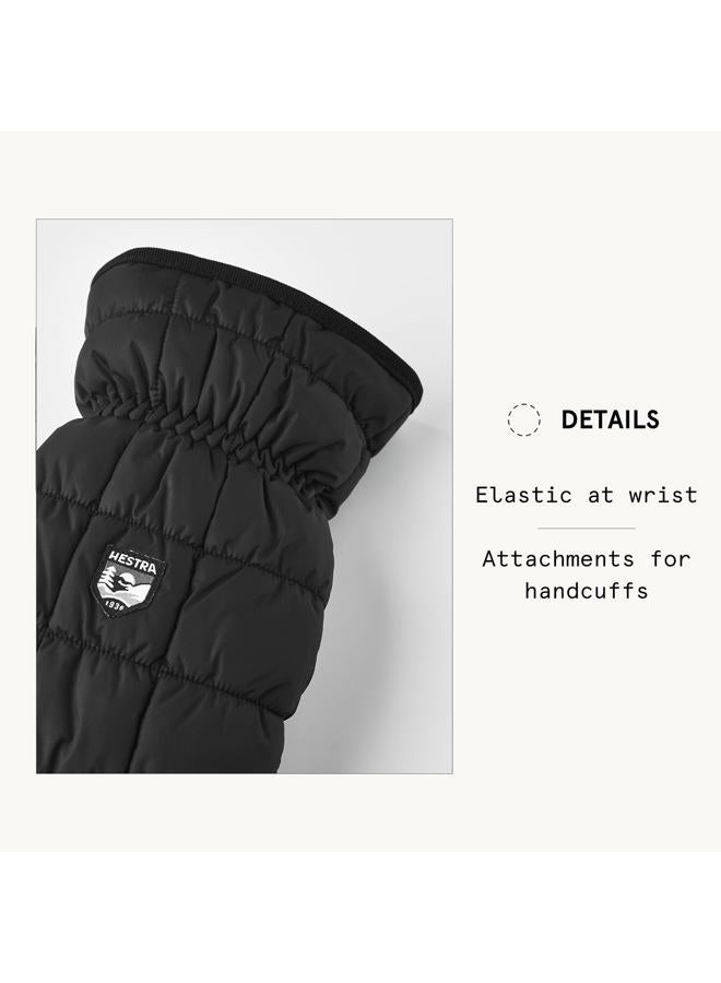 Hestra Extreme Cold Weather Winter Mittens: Hestra Moon Primaloft Insulated Gloves, Black, 8 - Image 4