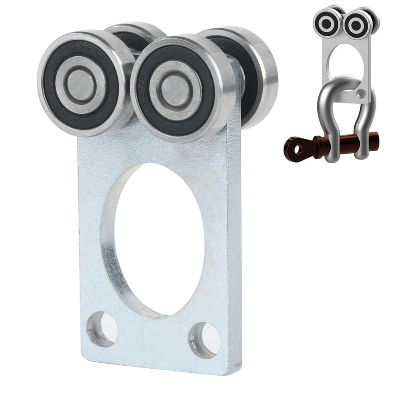 Fuperoo Beam Trolley Assembly. 1-5/8" Strut Channel Compatible. 900lbs Load Capacity. 4pcs Alloy Steel Casters. Adjustable Height - Image 1