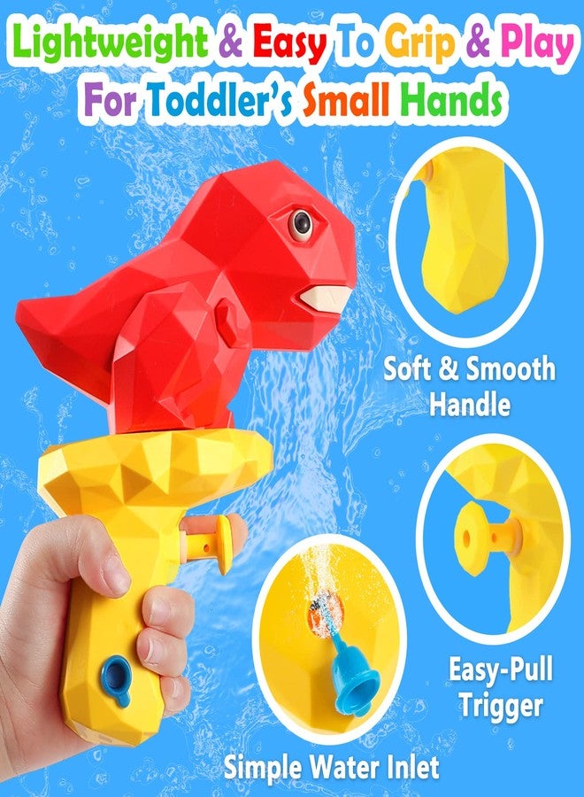 Hieoby 5PCS Dinosaur Squirt Guns for Toddlers, Summer Pool Toys, Outdoor Water Blasters for Kids 2-6 - Image 4