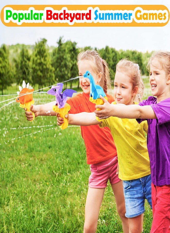 Hieoby 5PCS Dinosaur Squirt Guns for Toddlers, Summer Pool Toys, Outdoor Water Blasters for Kids 2-6 - Image 5