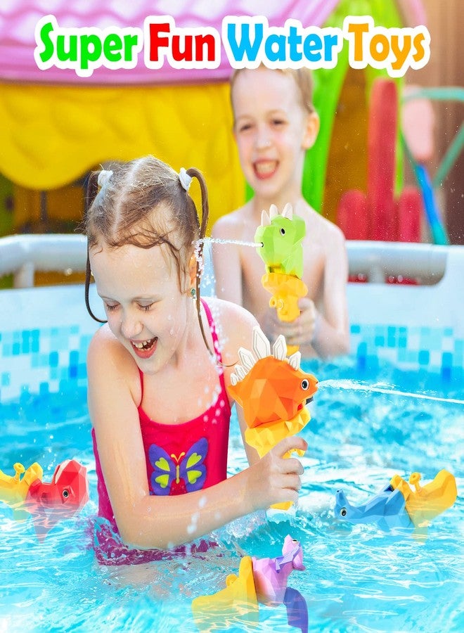 Hieoby 5PCS Dinosaur Squirt Guns for Toddlers, Summer Pool Toys, Outdoor Water Blasters for Kids 2-6 - Image 2