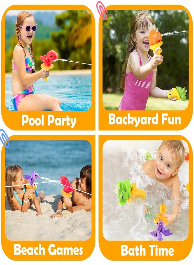 Hieoby 5PCS Dinosaur Squirt Guns for Toddlers, Summer Pool Toys, Outdoor Water Blasters for Kids 2-6 - Image 3