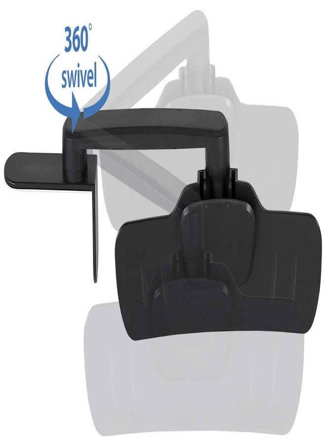 Mount-It! Monitor Document Holder Clip - Paper and Copy Holder Attachment for Typing with 3M Adhesive Sticker, Swivel 360 Degrees, Left and Right Side Mounting (MI-9005) - Image 4