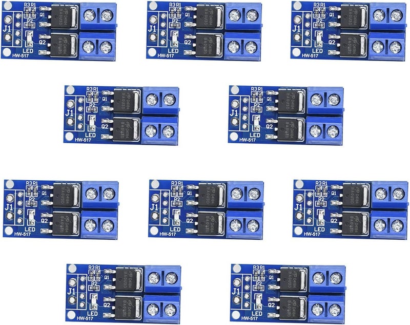 Teyleten Robot DC 5V-36V 15A Max 30A 400W Dual High-Power MOSFET Trigger Switch Drive Module 0-20KHz PWM Adjustment Electronic Switch Control Board DC Motor Speed Controller for Arduino 10pcs - Image 1