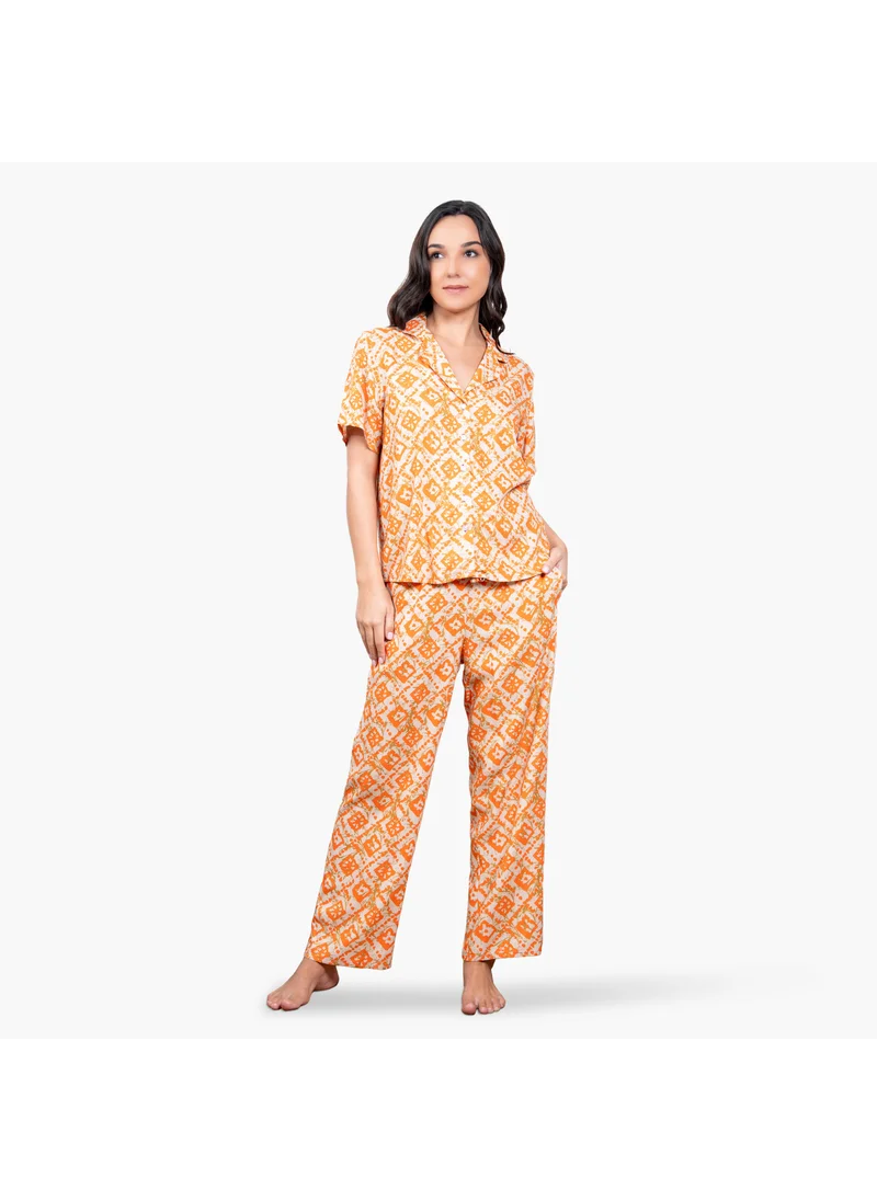 Aadaraya Printed Pyjama Set