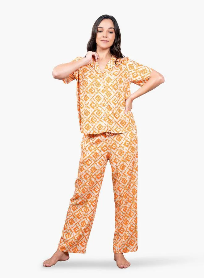 Aadaraya Printed Pyjama Set