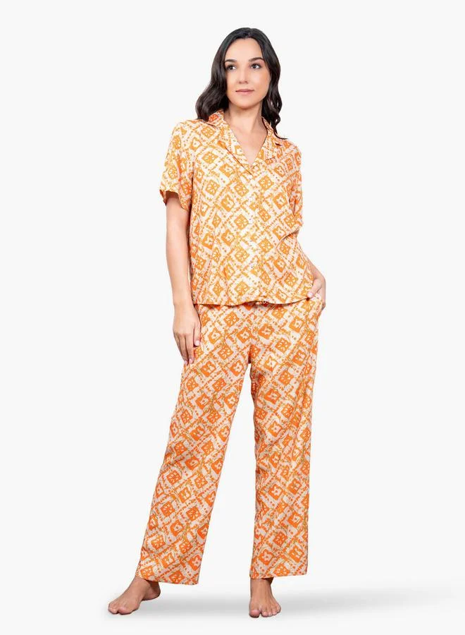 Aadaraya Printed Pyjama Set