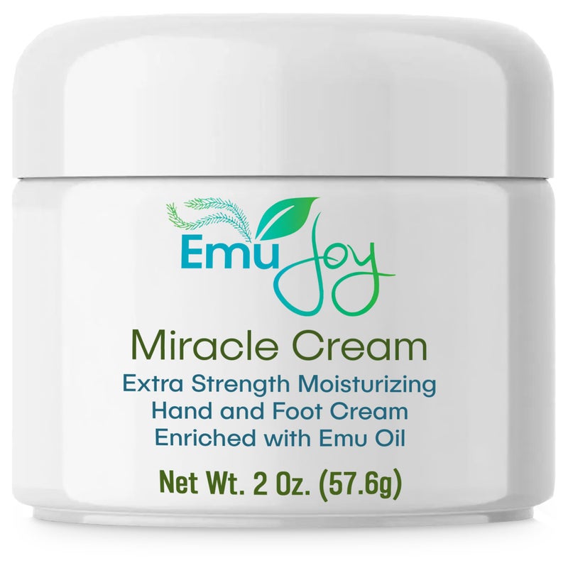 Emu Joy كريم إيمو جوي المعجزة - كريم مزيل الكالو لليدين والقدمين، كريم مرطب مكثف للكعبين والباطن الجاف، لا مزيد من صنفرة القدمين ومبردات الأقدام، احصل على باديكير صالون محترف في المنزل (2 أونصة) - Image 1
