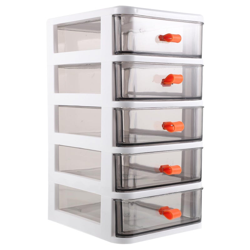 5 Layer Plastic Drawer Organizer Box Desktop Storage Case for Office Home School Supplies - Image 2
