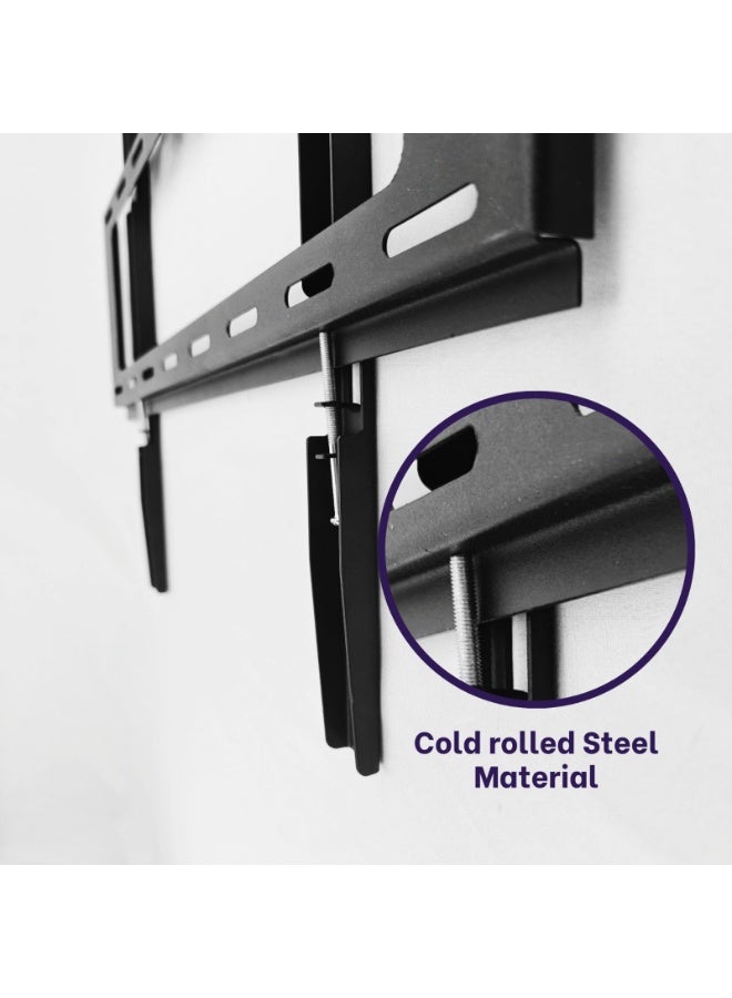 أزتك حامل تلفاز مثبت على الحائط بحمولة ثقيلة لحجم من 26 إلى 75 بوصة لشاشات التلفاز مع قدرة تحميل 75 كجم (ثابت) - Image 3
