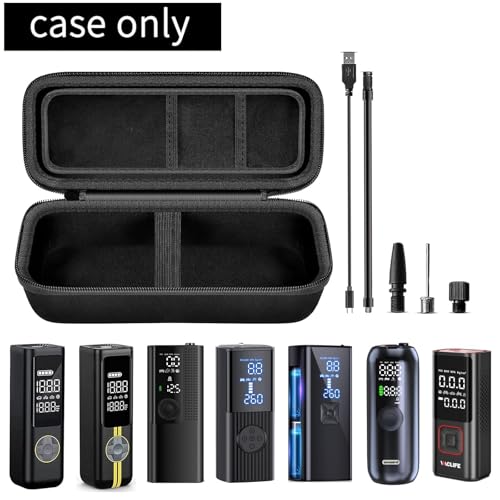 PSofcake Case Compatible with Fanttik X8 for APEX/APEX EV Tire Inflator Portable Air Compressor. Storage Holder for Hafuloky for Woowind for ILTIDE for Prilotte Air Pump (Box Only) -Black - Image 2