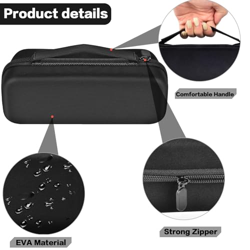 PSofcake Case Compatible with Fanttik X8 for APEX/APEX EV Tire Inflator Portable Air Compressor. Storage Holder for Hafuloky for Woowind for ILTIDE for Prilotte Air Pump (Box Only) -Black - Image 4