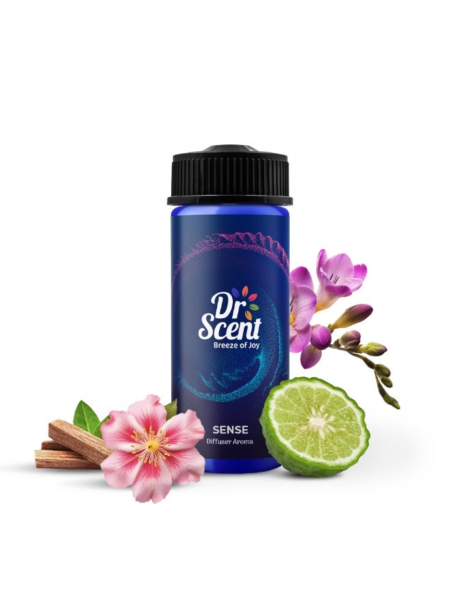 Dr Scent Breeze of Joy Aroma Oil Diffuser – Sense | UK-Made Fragrance with Bergamot, Nectarian, Jasmine, Freesia, Amber & Sandalwood | Ideal for Offices, Homes, Hotels & Spas (170ml) - Image 1